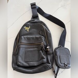 Coach Campus Sling Crossbody Bag Dark Brown Leather – F32235 + Bonus Accessories